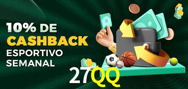 10% de bônus de cashback na 27QQ